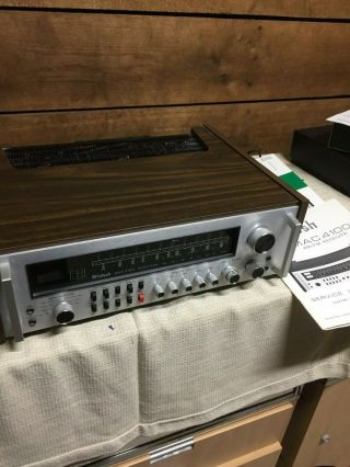 Vintage Mcintosh Mac 4100 Am/fm Stereo Receiver With Manuals And Capacitor Kit