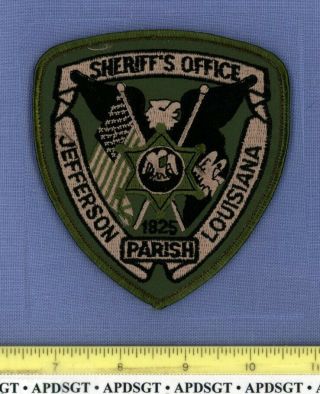 Jefferson Parish Sheriff Swat Louisiana Police Patch Subdued Pelican