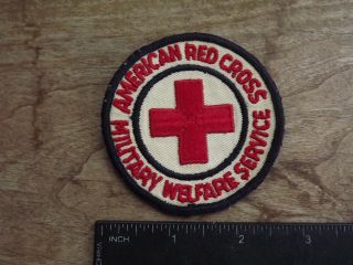 Ww2 American Red Cross Military Welfare Service Patch
