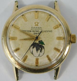 Vtg 1964 Cotton Bowl Texas Vs Navy Roger Staubach Omega 550 Automatic Watch