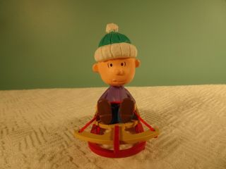 1995 Hallmark The Peanuts Gang 3 Linus Ornament sled riding Keepsake Christmas 2