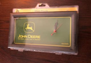 John Deere Wall Clock Battery Operated Nothing Runs Like A Deere License Plate