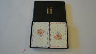 2 Vintage Deck Playing Cards Deck Kem Plastic