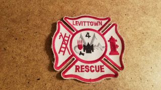 Levittown Rescue 4 Fire Department Patch Long Island York