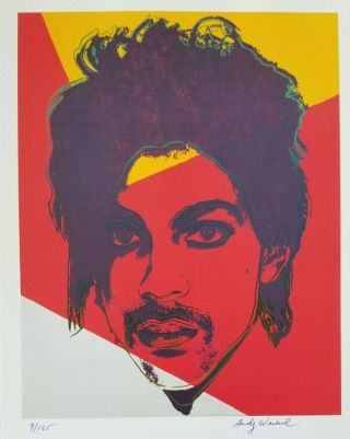 Andy Warhol 1981 Prince Hand Signed & Numbered Print,