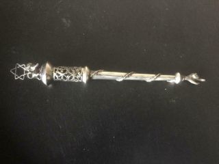 Vintage Russian Judaica: Yad Tora Pointer,  Silver 84 Signed
