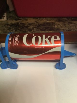 Vintage Soda Can Plastic Train With Metal Coke & Mountain Dew Cans Coca - Cola 3