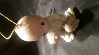 Precious Moments Little Boy With Monkey And Blanket Porcelain Ornament