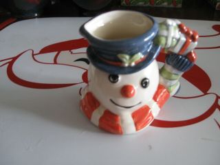 Royal Doulton Character Jug Entitled Snowman,  Style 3,  D7124,  Mini