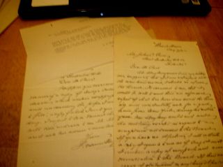 Vtg 1922 Signed Letters And Docs Tuckerton R.  R.  To Mr Price Pres From Edwin Megar