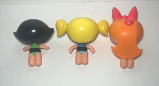 2001 Powerpuff Girls Bubbles,  Buttercup & Blossom Toy 2