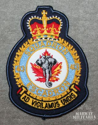 Caf Rcaf,  413 Squadron Jacket Crest / Patch (20271)