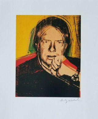 Andy Warhol 1984 Jimmy Carter Hand Signed Print,