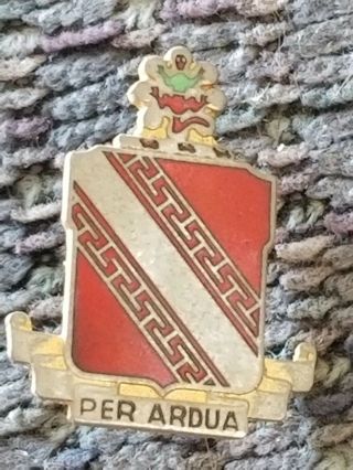 Wwii Us Army 54th Fa Field Artillery Bn Cb Dui Crest Pin Meyer Marked