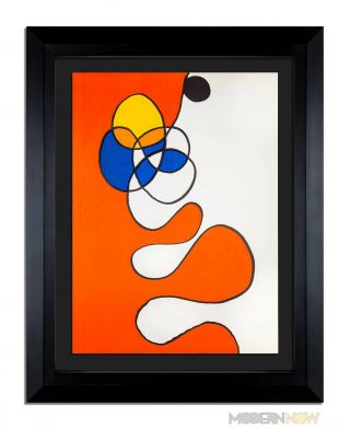 Alexander Calder Color Lithograph Limited Edition,  Custom Framing 1968