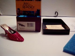 Just The Right Shoe.  Midori Magenta.  Mini Shoe Collectible.