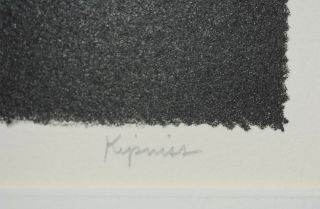 Listed American Artist Robert Kipniss,  Signed Lithograph 3