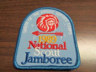 1989 National Jamboree Oa Service Corps Pocket Patch,  Th2