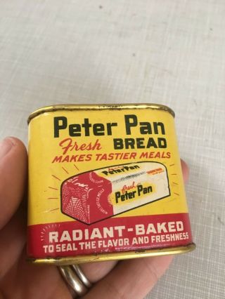 Vintage Food Advertising - Peter Pan Bread & Cake - Ask Your Grocer - Tin Toy Bank