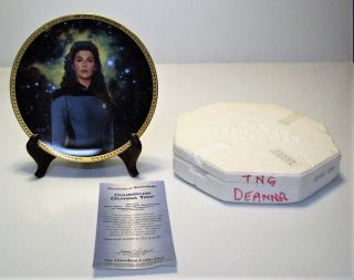 Star Trek The Next Generation,  Hamilton Plate,  Counselor Deanna Troi,