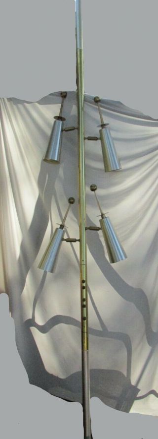 Vintage Stiffel Raymond Loewy Mid Century Modern Mcm Atomic Futura Pole Lamp Htf