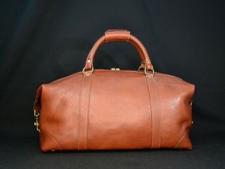 Ghurka No.  96 CAVALIER I Chestnut Vintage Leather Travel Duffel Carry On Bag 2