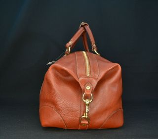 Ghurka No.  96 CAVALIER I Chestnut Vintage Leather Travel Duffel Carry On Bag 3