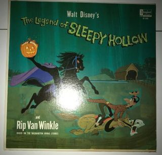 The Legend Of Sleepy Hollow Halloween Walt Disney Headless Horseman Lp
