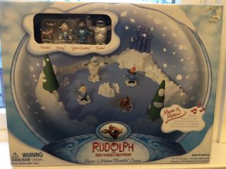Rudolph Music And Motion Bumbles Chase Play Set Yukon Hermey Bumble Rudolph