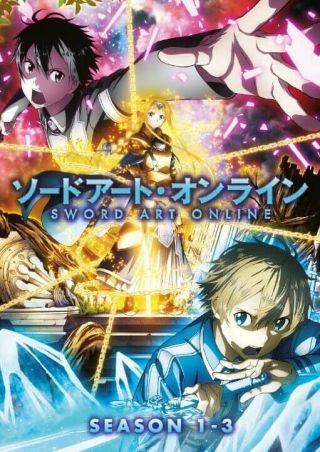 Dvd Sword Art Online Season 1,  2,  3 Complete English Dubbed Action Anime Box Set