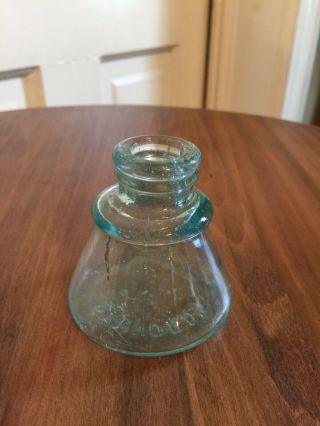 Vintage Sanford’s Ink Well/bottle Green Glass