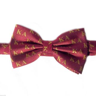 Kappa Alpha Order Letter Bow Tie (pre - Tied) Ka