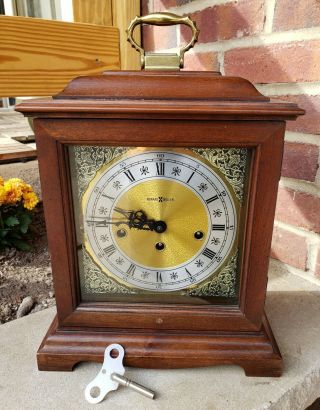 Vintage Howard Miller Graham Bracket 612 - 437 Mantel Clock W/ Key