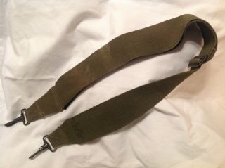 Ww2 U.  S.  Musette Bag Carry Strap,  Light Wear To Canvas & Metal Parts,  1944 Dated