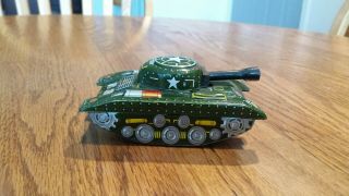 Vintage Tin Litho Ct - 35 Army Tank