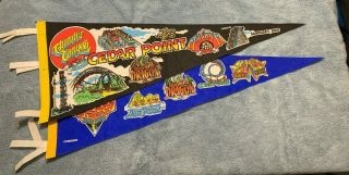 Vintage Cedar Point Souvenir Pennants