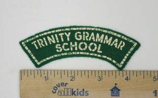 Australian Army Cadet Shoulder Patch Post Ww2 Vintage Trinity Grammar School