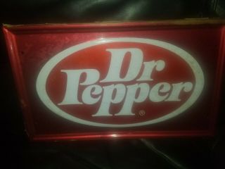 Vintage Dr Pepper Sign Tin
