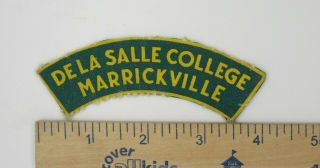 Australian Army Cadet Patch Post Ww2 Vintage De La Salle College Marrickville