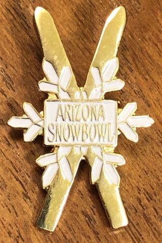 Arizona Snowbowl Ski Skiing Resort Travel Souvenir Lapel Pin Pinback Flagstaff