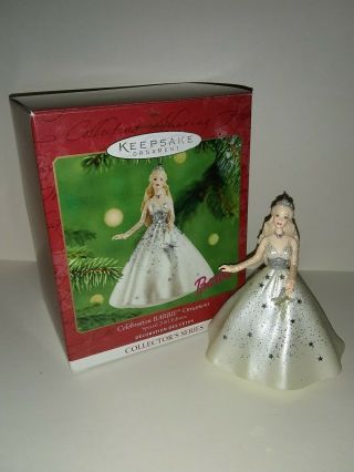 Hallmark Keepsake Ornament Celebration Barbie 2001 Edition Christmas Holiday