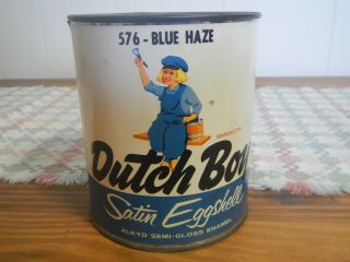 Vintage Dutch Boy National Lead Company 1 Quart Metal Paint Can