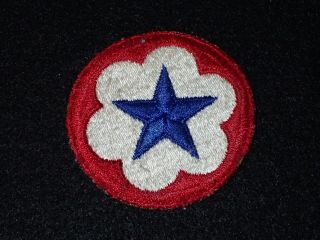 Ww2 Us Army Service Forces Ssi Shoulder Patch Insignia Cut - Edge &