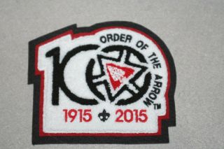 Boy Scouts Oa Order Of The Arrow 2015 Noac Chenille 100 Black Background