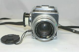 Vintage HASSELBLAD 500C Film Camera Zeiss 80mm Planar lens A12 Back Meter Knob 2