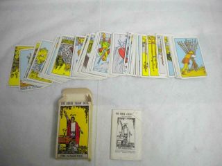 The Rider Tarot Deck By Arthur Edward Waite 78 Cards With Booklet