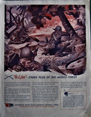 Flame Throwing U.  S.  Infantryman Blasts Japanese In Pacific Wwii Ad