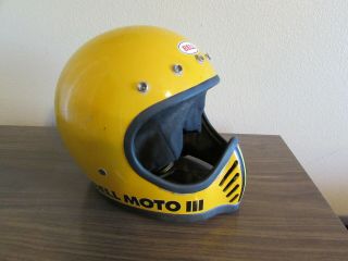 Bell Moto Iii 3 Helmet Vintage Motorcycle Motocross
