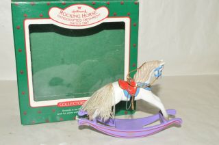 Hallmark Holiday Christmas Ornament Rocking Horse 1987