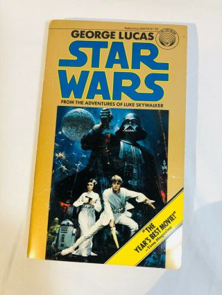 Star Wars 1977 Del Rey Books Vintage Paperback George Lucas Novel